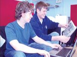 James and Dafydd Hard at Work