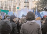 Students gather in London to lobby governments to act on climate change