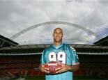 Miamin Dolphins Jason Taylor at Wembley