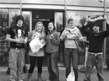 Students outside Cadbury World