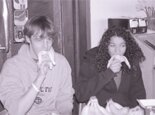 A couple of competitors munching away.
