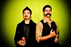 Two men with moustaches